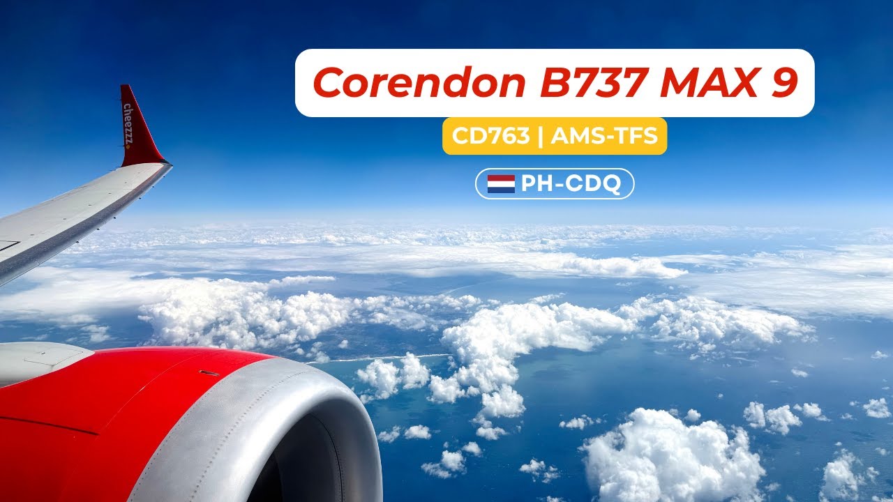 Corendon Boeing 737 MAX 9 | Amsterdam - Tenerife | CD763 | PH-CDQ | IFS 30