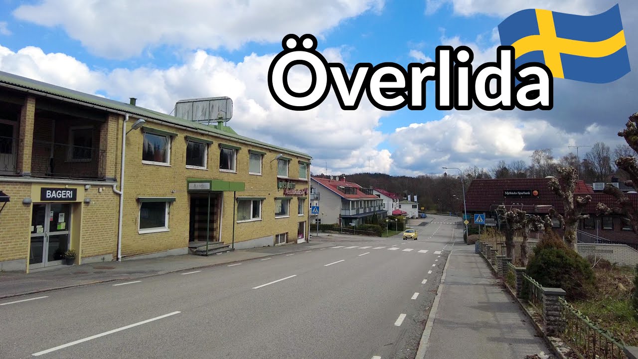 Sweden, walking tour of Överlida. Horrible murder, large night club, a camping site and more.