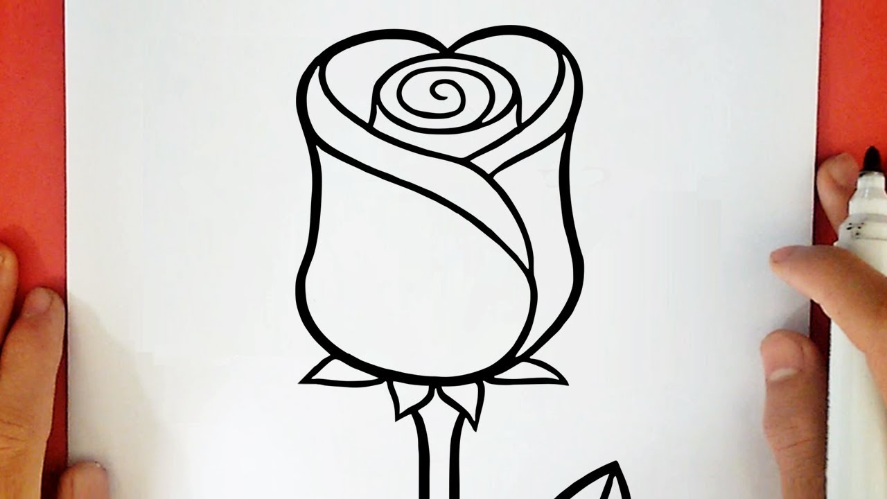 COMMENT DESSINER UNE ROSE
