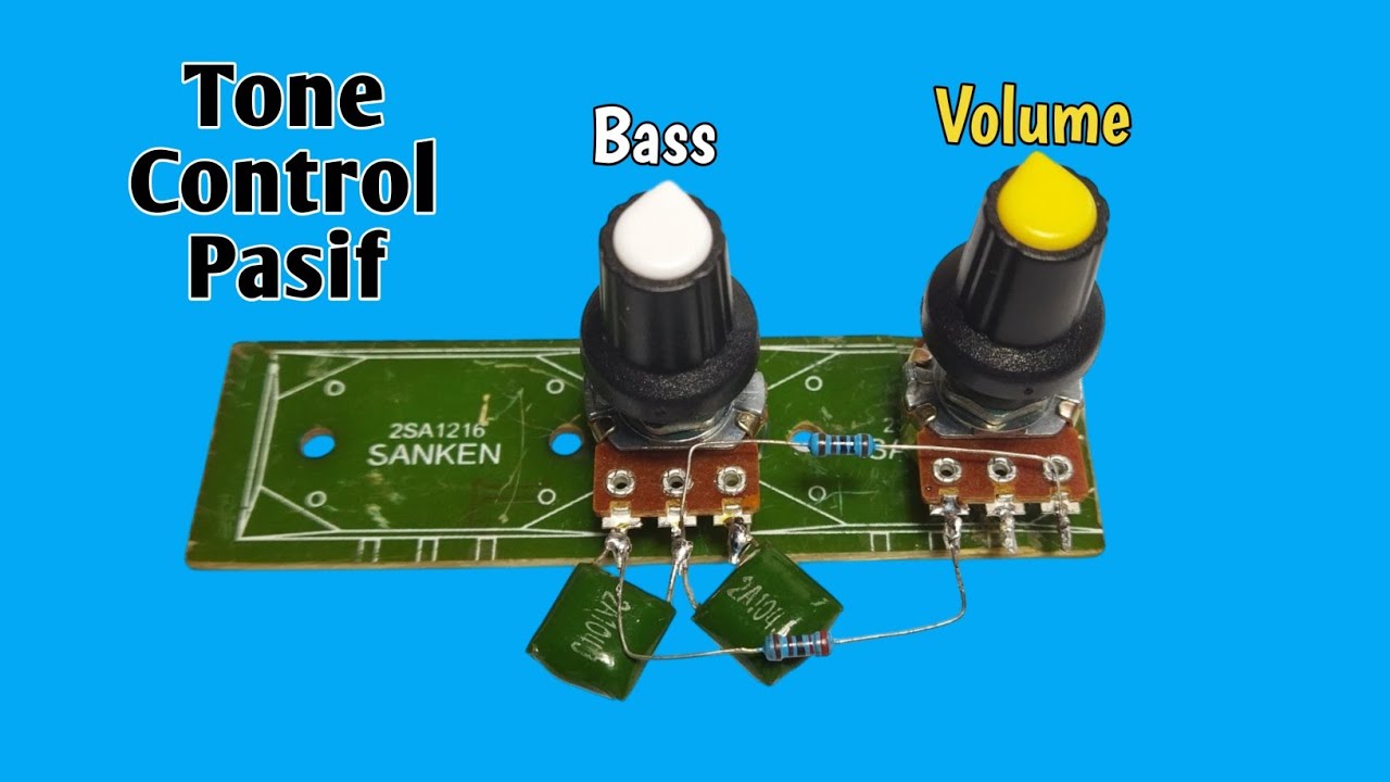 Cara membuat tone control pasif volume dan bass @AdeRuswandi 