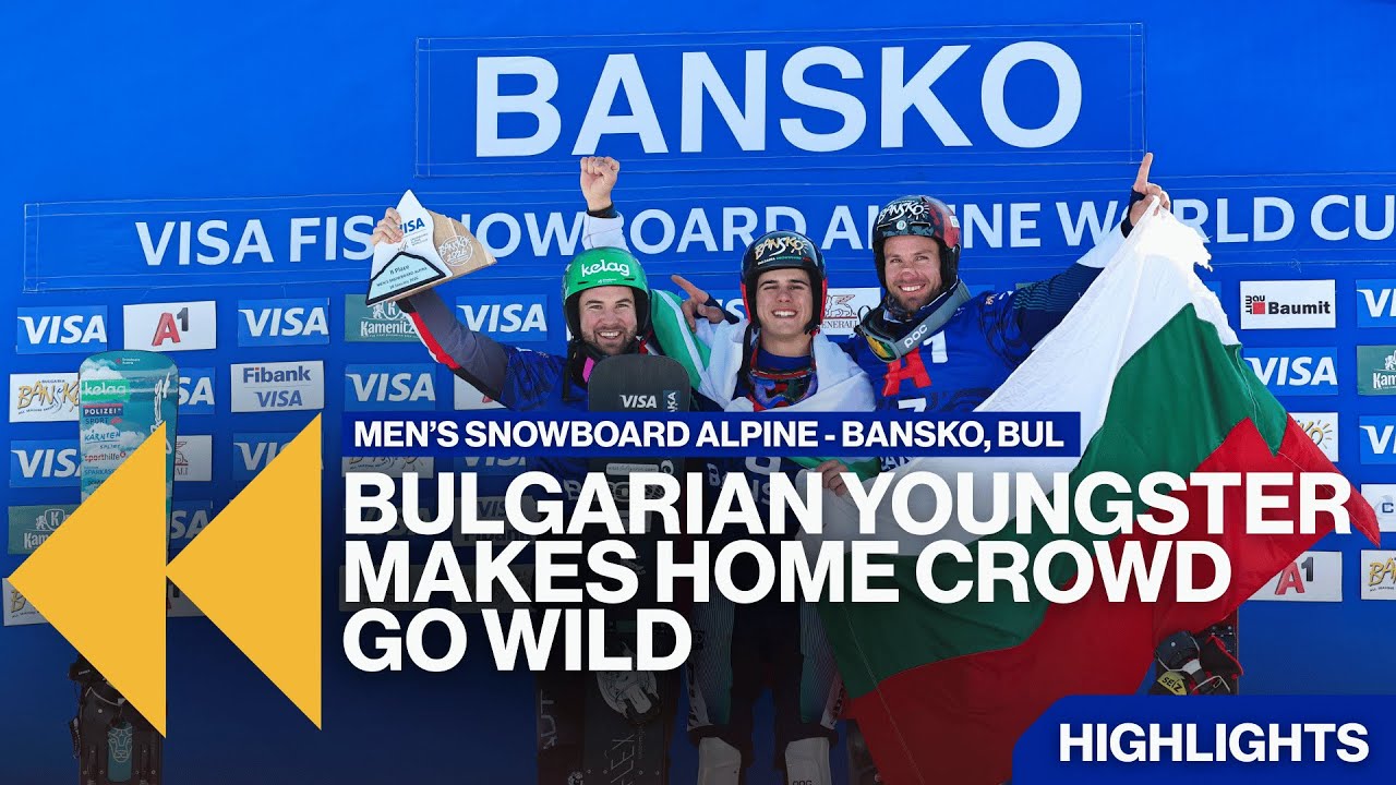 Bulgarian youngster Zamfirov makes home crowd in Bansko go wild | Highlights | FIS Snowboard