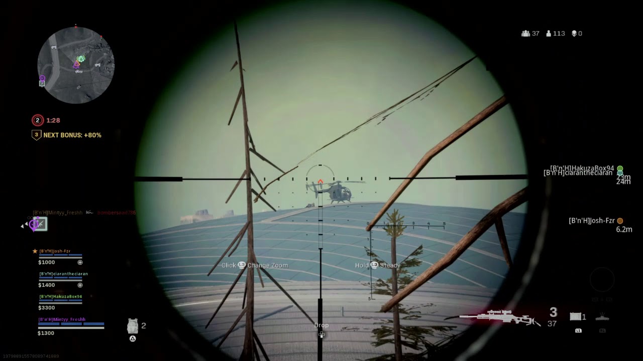 400m sniper shot - Warzone