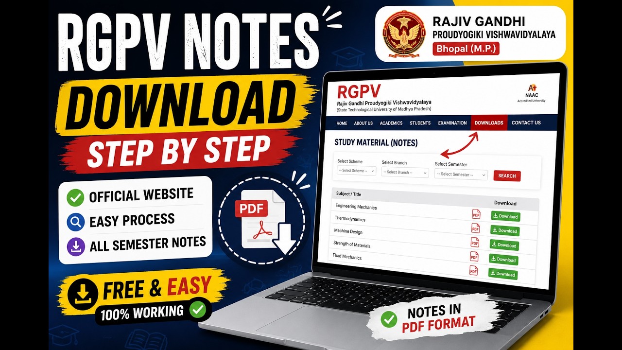 How to download RGPV notes