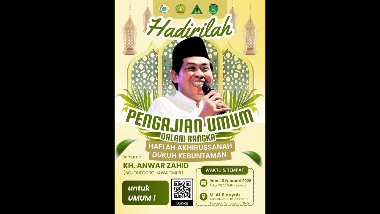 🔴LIVE KH. ANWAR ZAHID | HAFLAH AKHIRUSSANAH MI AL BIDAYAH KEBUNTAMAN ROWOSARI TEMBALANG SEMARANG