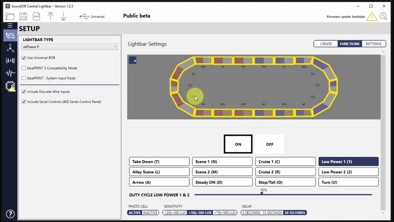 SoundOff Central Lightbar 2/3 - Basic Lightbar Programming