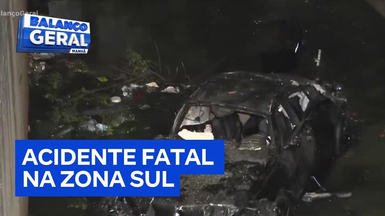 Motorista morre após BMW cair em córrego na zona sul de São Paulo