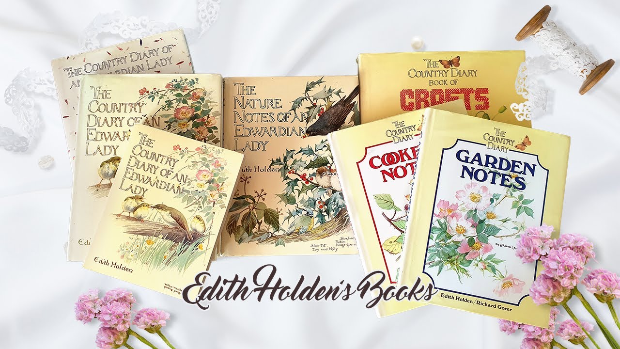 Edith Holden Books for Junk Journals - The Country Diary and Other Books: Flip Through, Comparison.