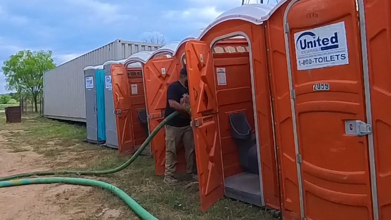 Pumping out 10 porta potties 🚽