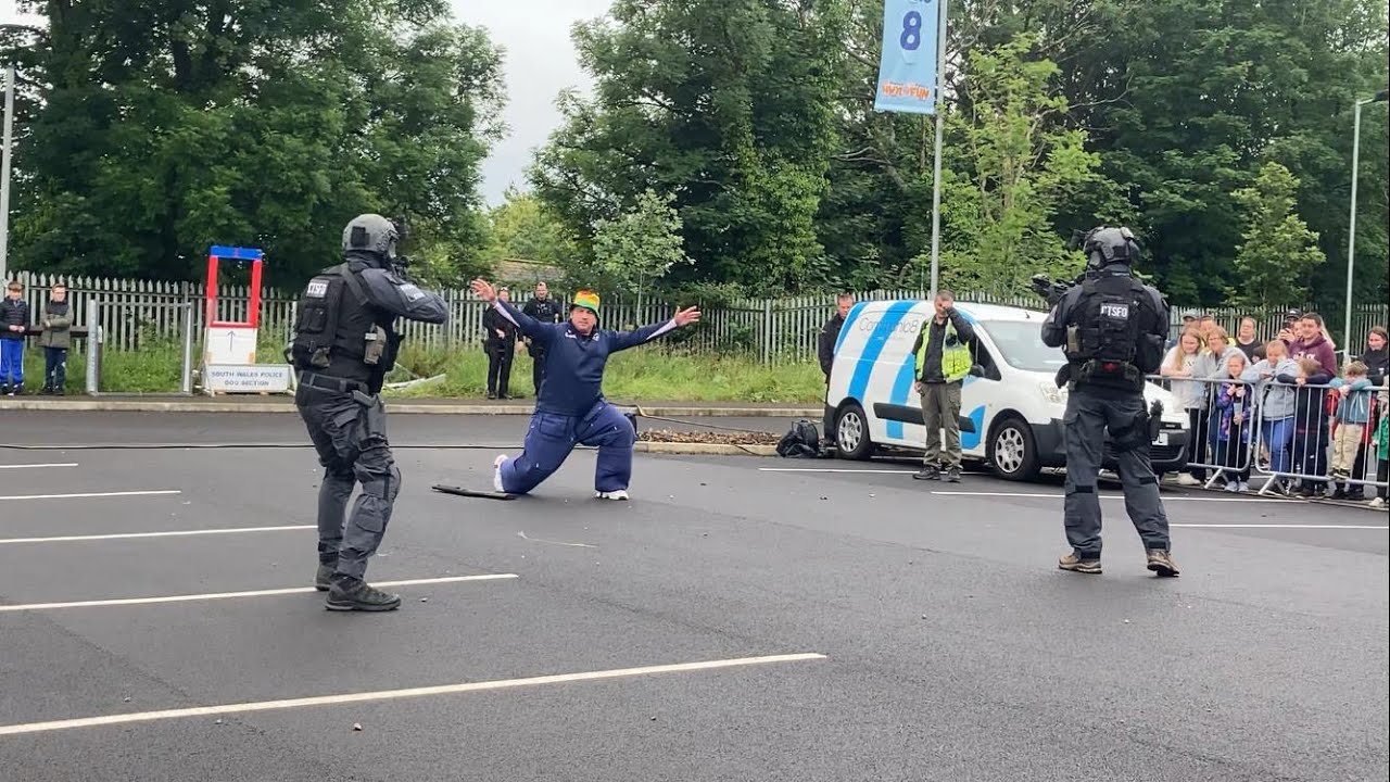 Multiple south wales ctsfo and firearms and dogs! At bridgend open day 2025