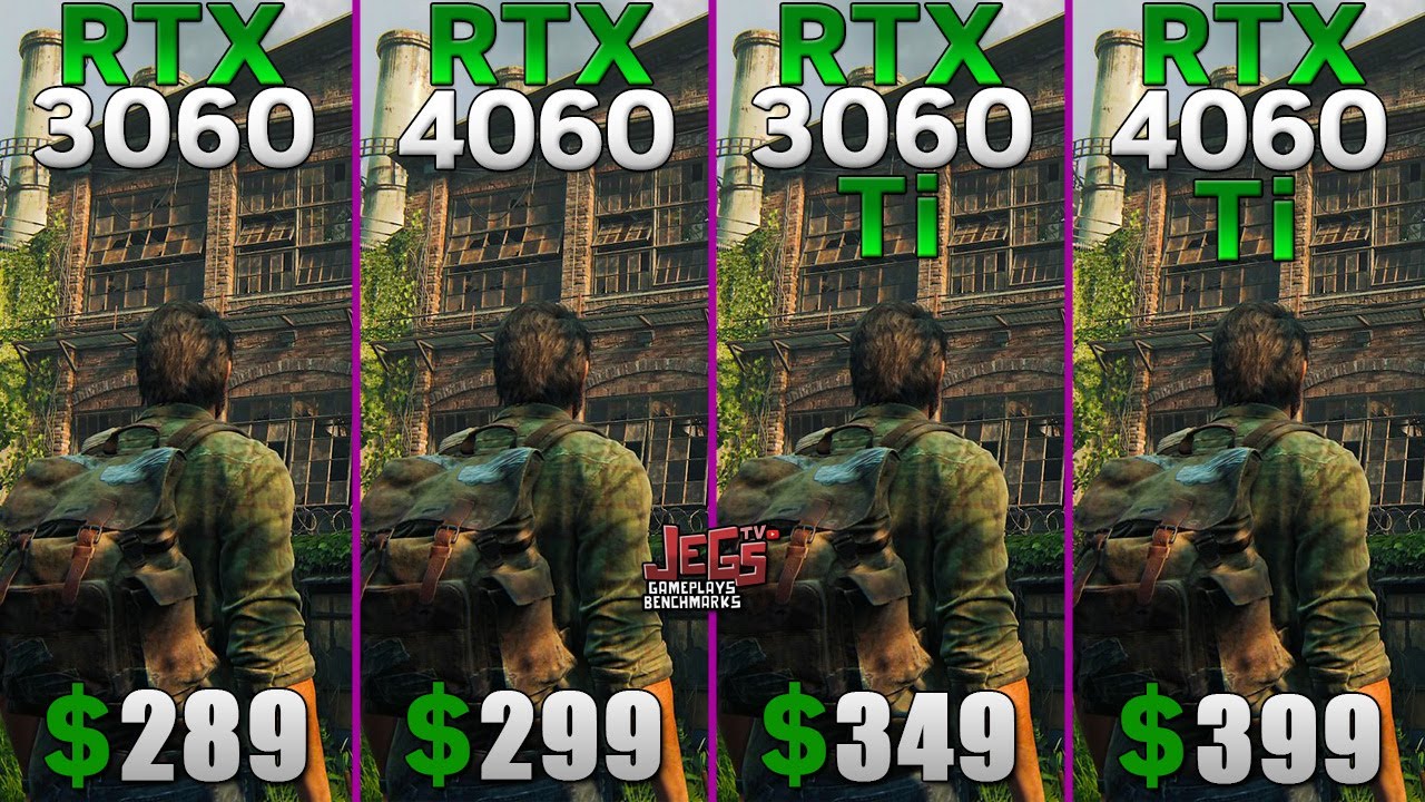 RTX 3060 vs RTX 4060 vs RTX 3060 Ti vs RTX 4060 Ti Tested in 15 games