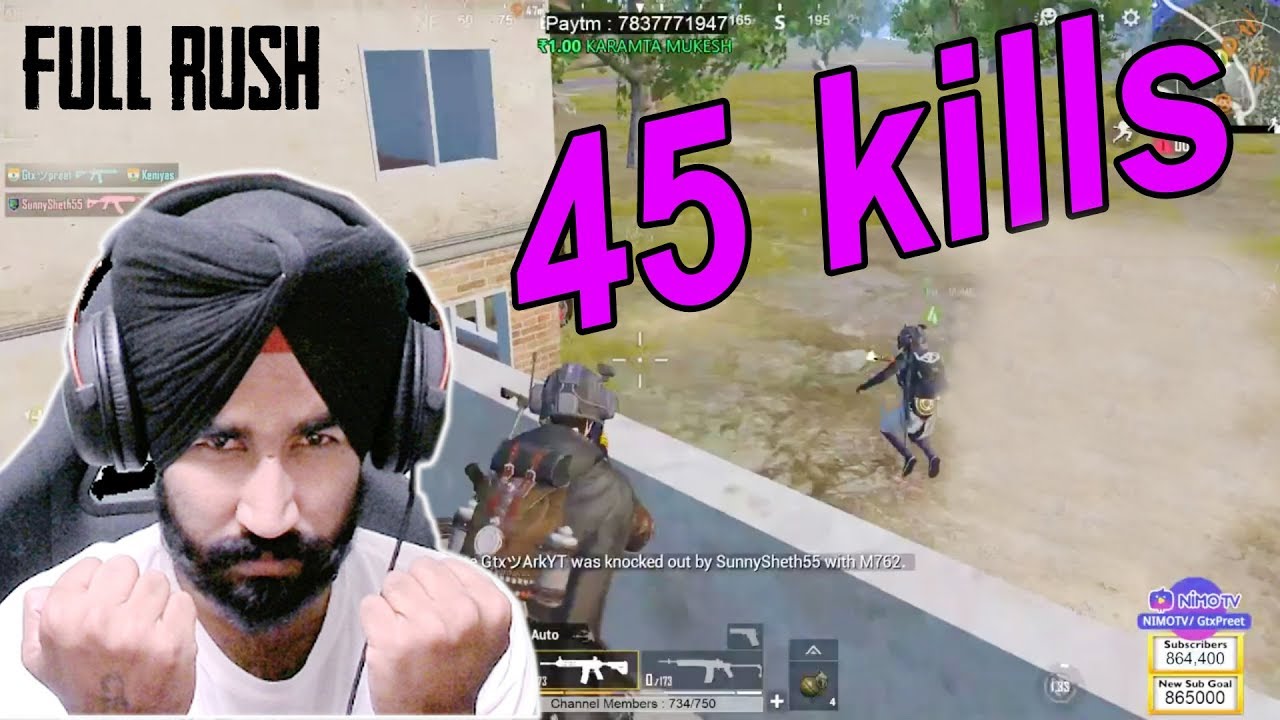 PUBG MOBILE - 45 Team Kills Full Rush Deadly Gameplay