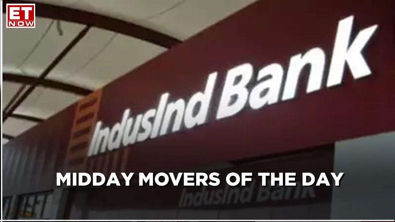 IndusInd Bank slumps 10%, DIVI's laboratories drops by 7% | Midday Movers