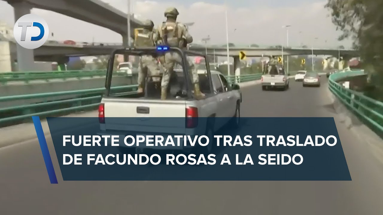 Trasladan a Facundo Rosas a la Seido en CdMx tras orden de aprehensión de FGR