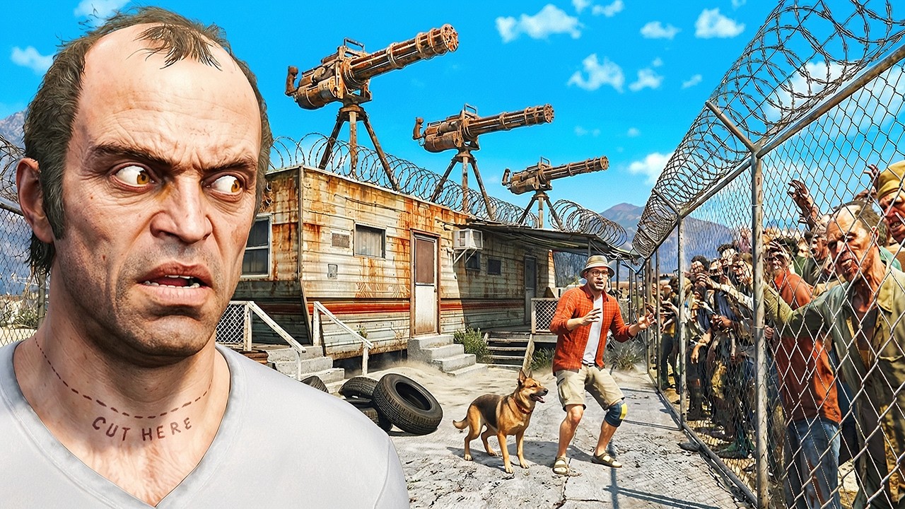 ЗАЩИЩАЕМ ДОМ ТРЕВОРА от ЗОМБИ в GTA 5!