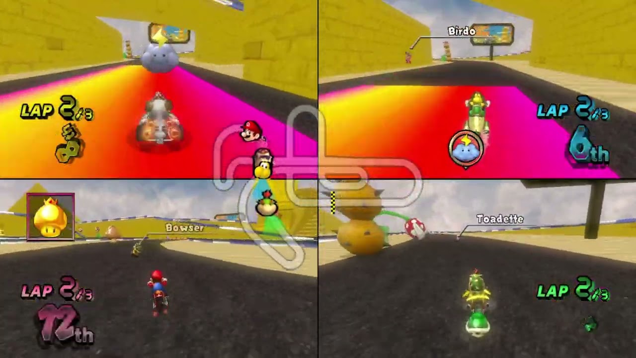 Mario Kart Wii Custom Tracks (History) ✦ 4 Players #751 (3 Tracks) 150cc
