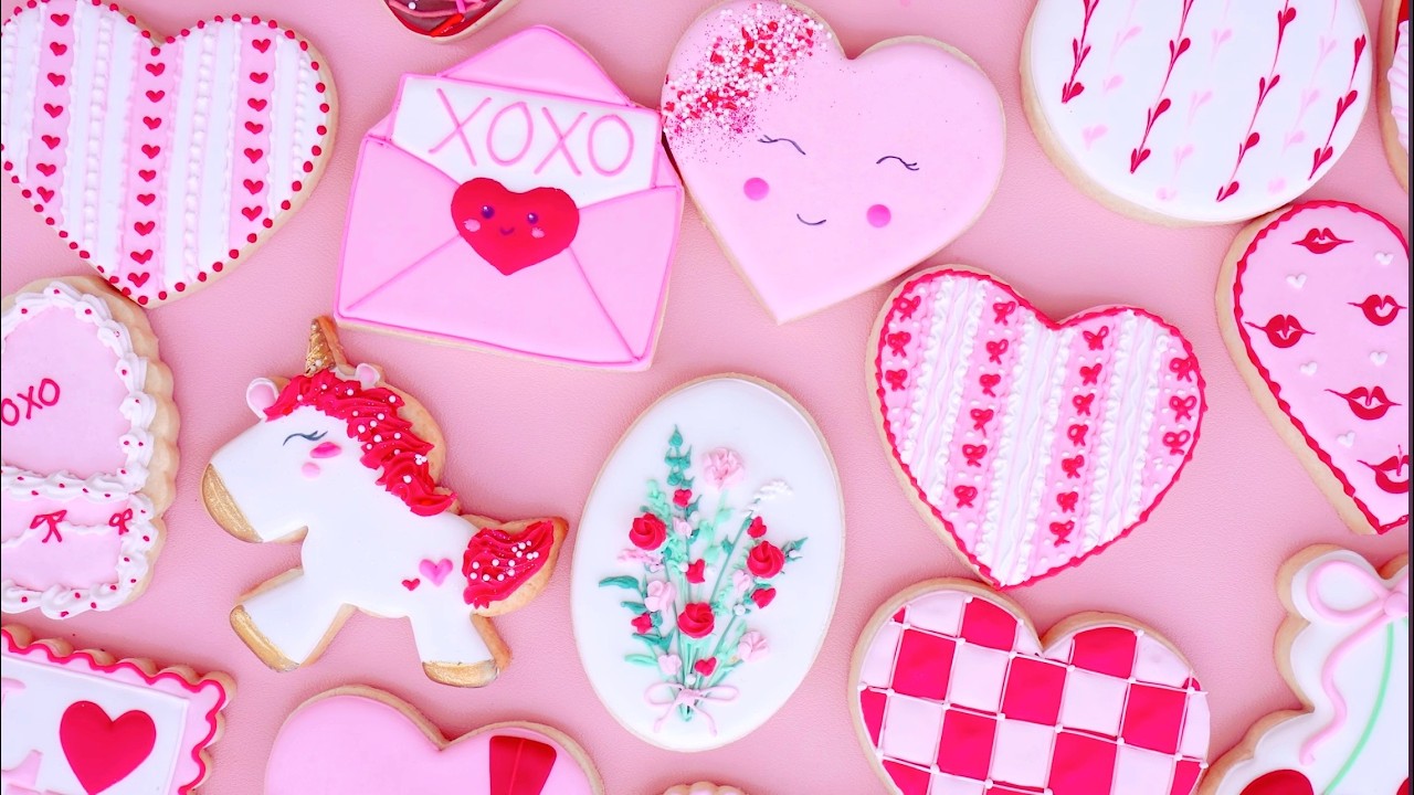 Relaxing Valentine's Day Sugar Cookie Decorating Part 2