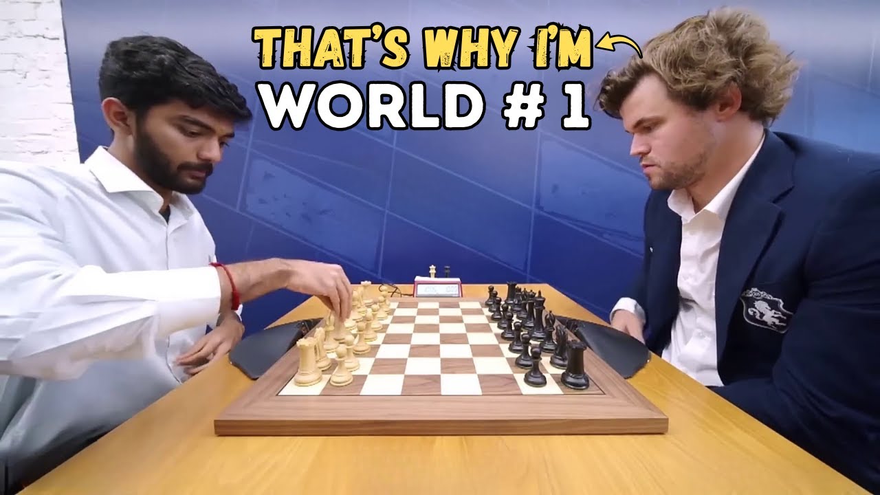 Magnus Carlsen Shows Why He Is Still Number 1 Against Gukesh D