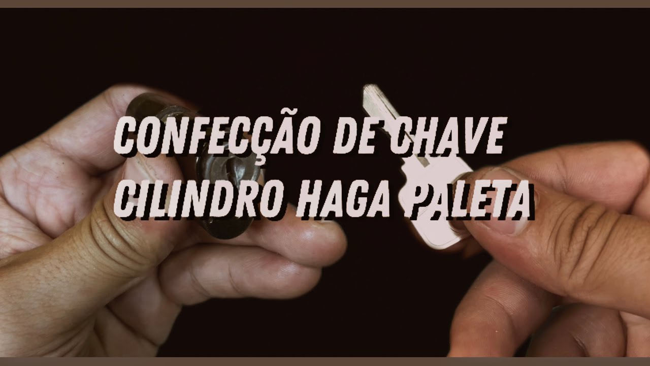 Confec&ccedil;&atilde;o de chave para cilindro HAGA de paleta