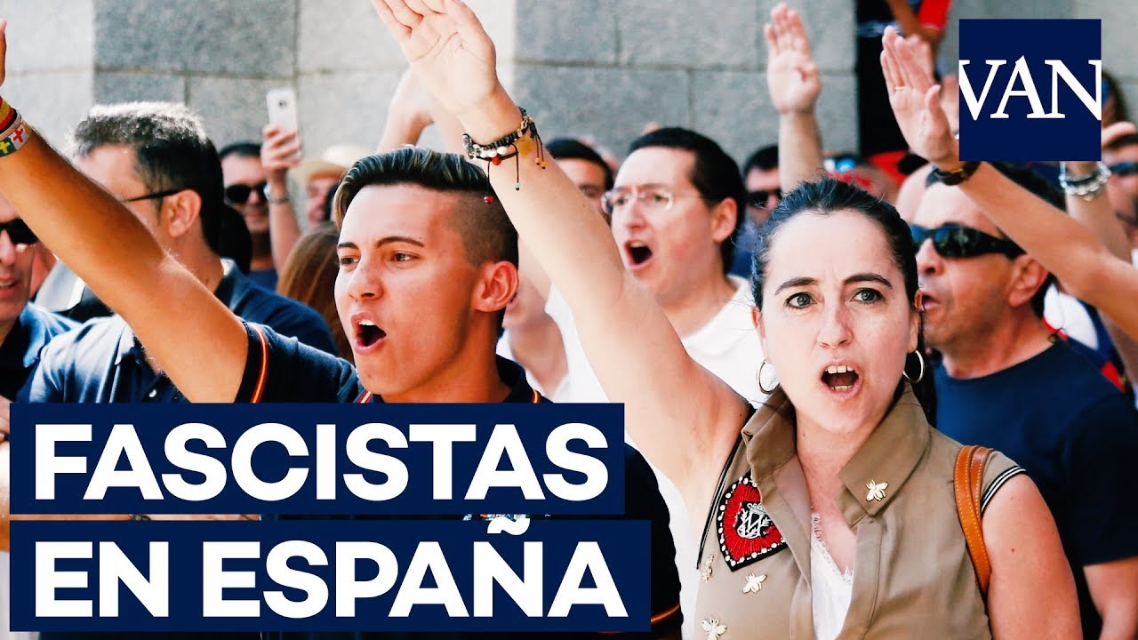 FASCISTAS protestan en el Valle de los Ca&iacute;dos contra la exhumaci&oacute;n de Franco