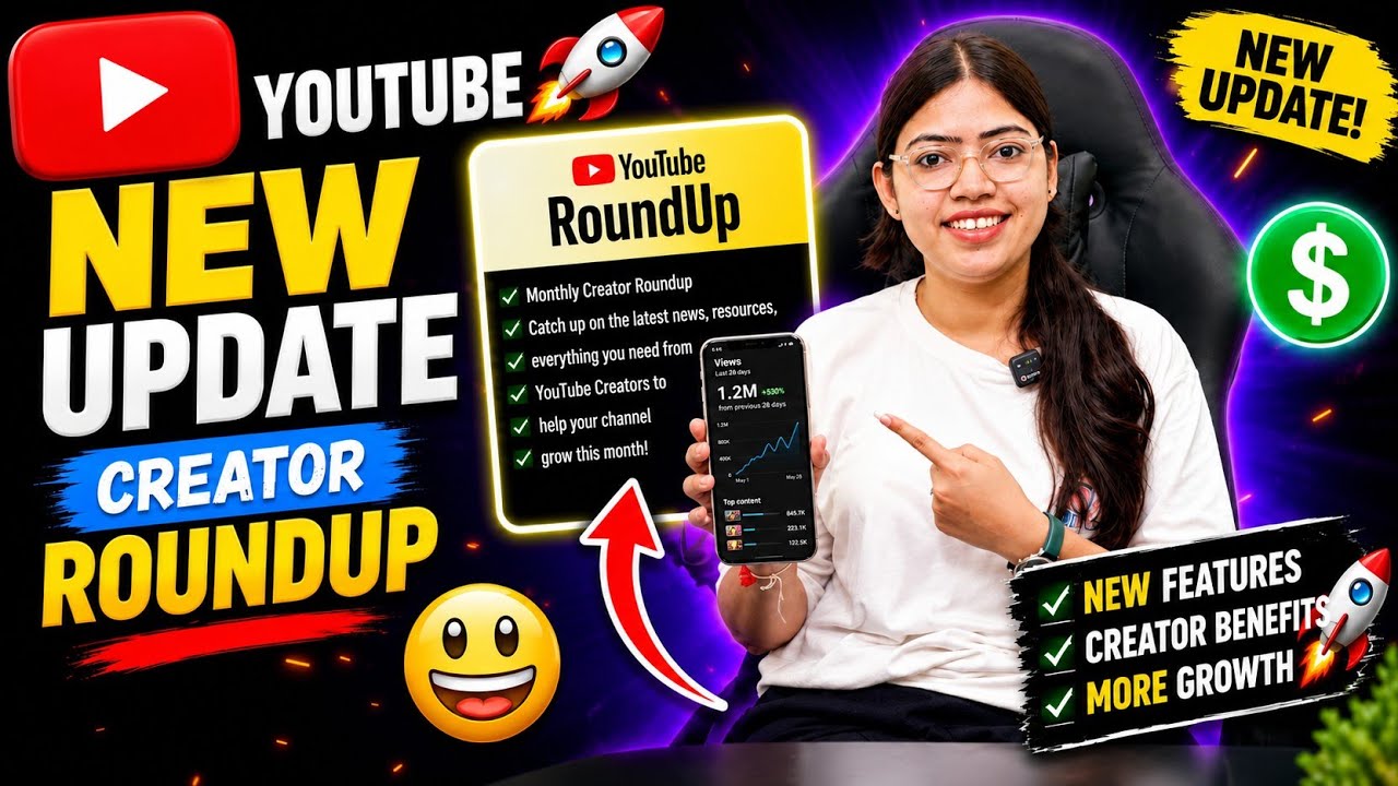 YouTube Creator Roundup New Update 2026 😍 Monthly Creator Roundup YouTube Studio App 🥰 #roundup