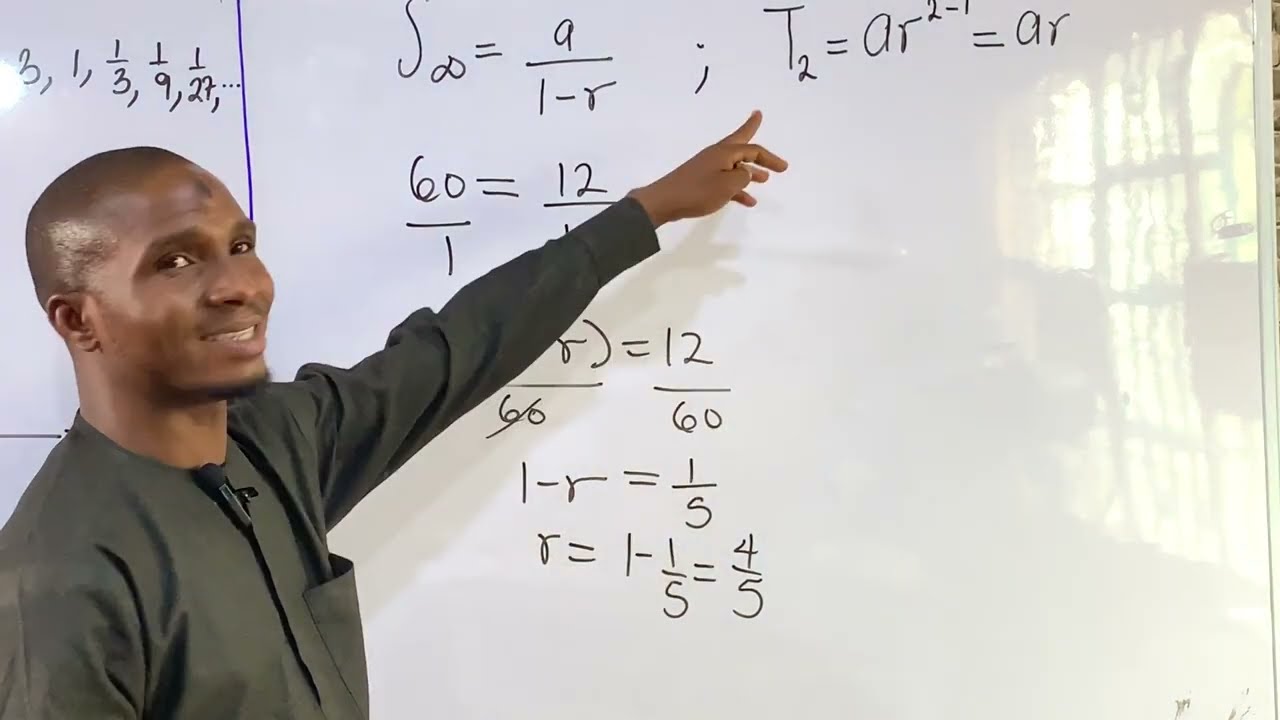 MATH LESSON 29 - SUM OF G.P TO INFINITY