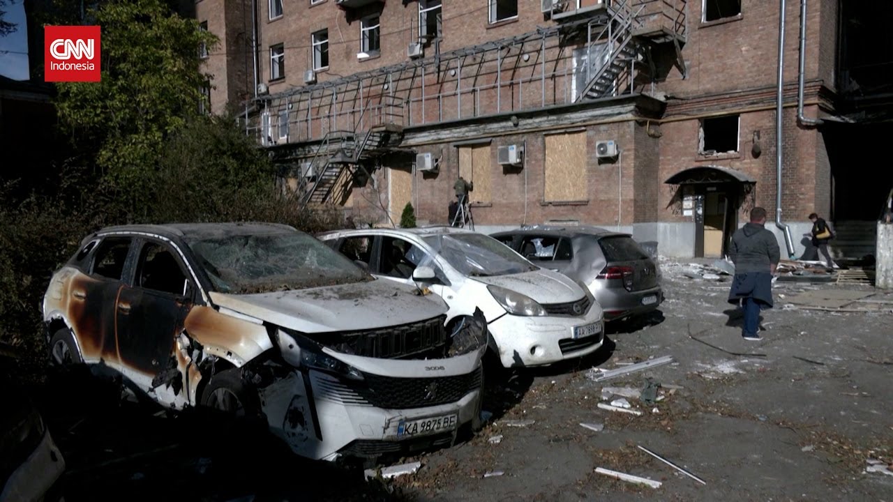 Kota Kyiv Dibombardir Rudal Rusia, Aliran Listrik Padam