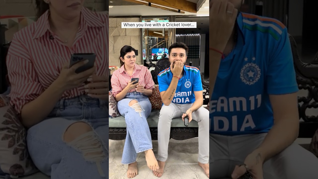 Cricket Lover #cricketlover #indiancricket #indvspak #couplecomedy #relatable #comedy #couplegoals