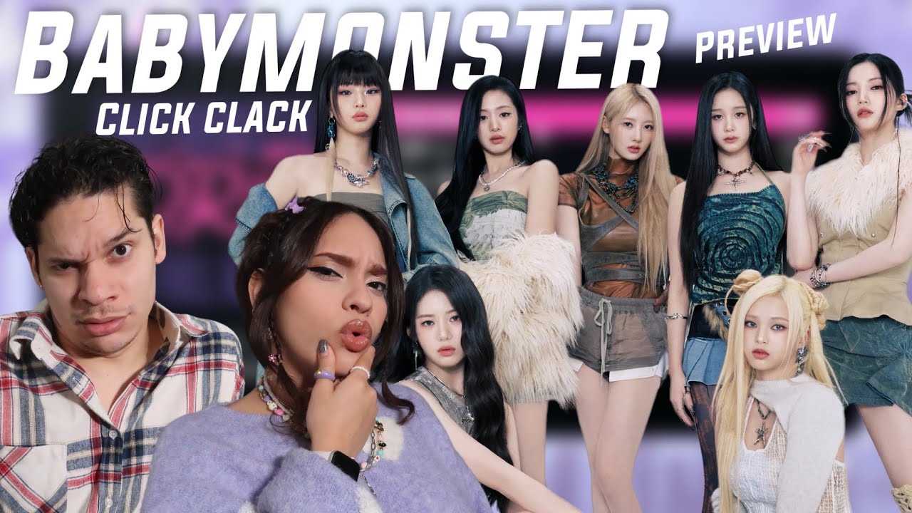 So we going full on HIP-HOP...Waleska & Efra react to BABYMONSTER - Click Clack