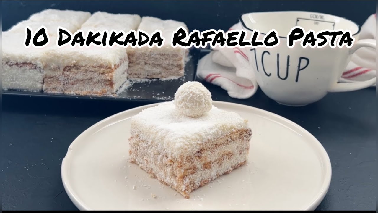 10 DAKİKADA DÜNYANIN EN KOLAY PASTASI: PİŞMEYEN RAFAELLO PASTA  (No Bake Rafaello Cake)