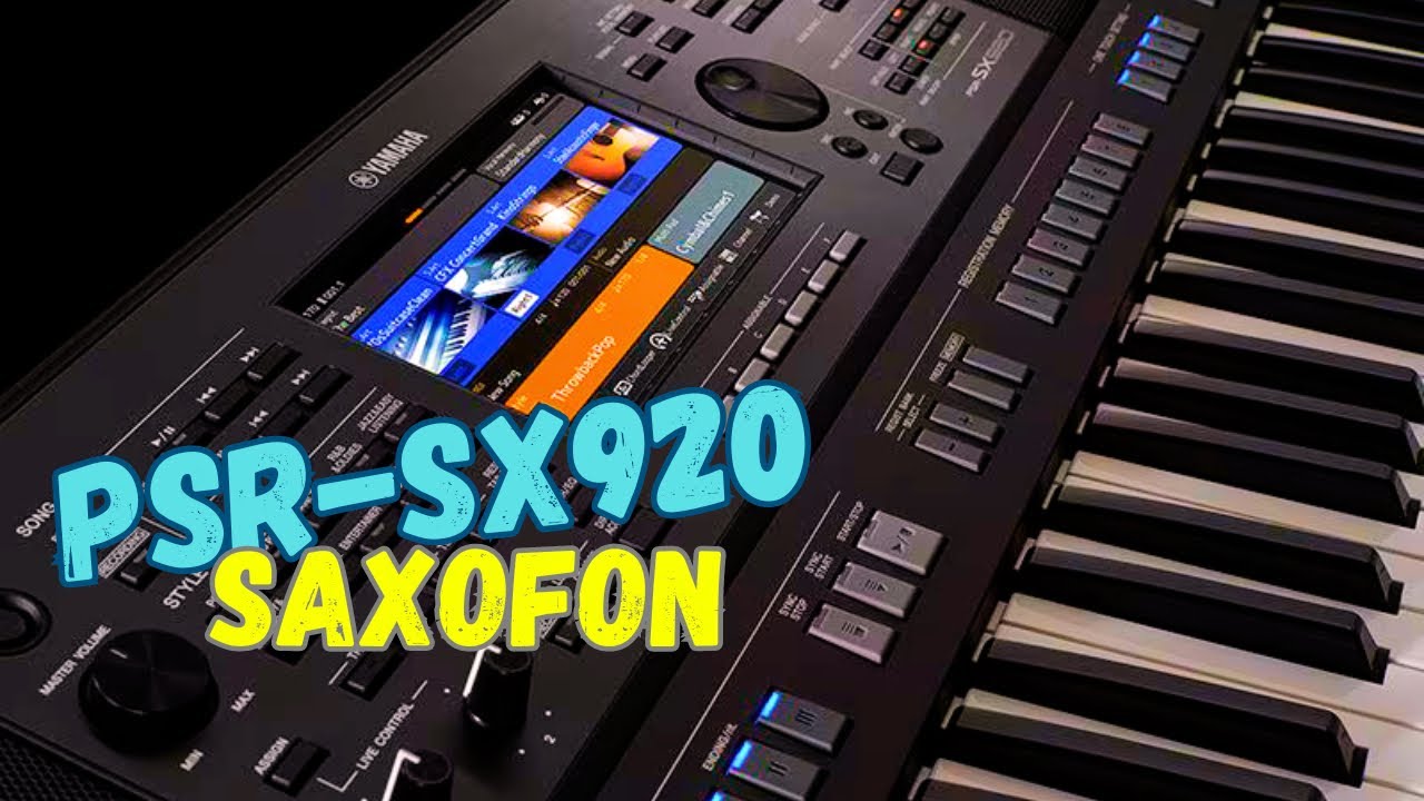 Popurrí con Saxofon del nuevo PSR sx920 Yamaha