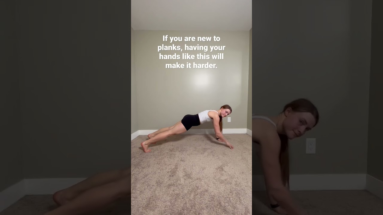 Beginner Plank Tips #planks #beginnerworkout