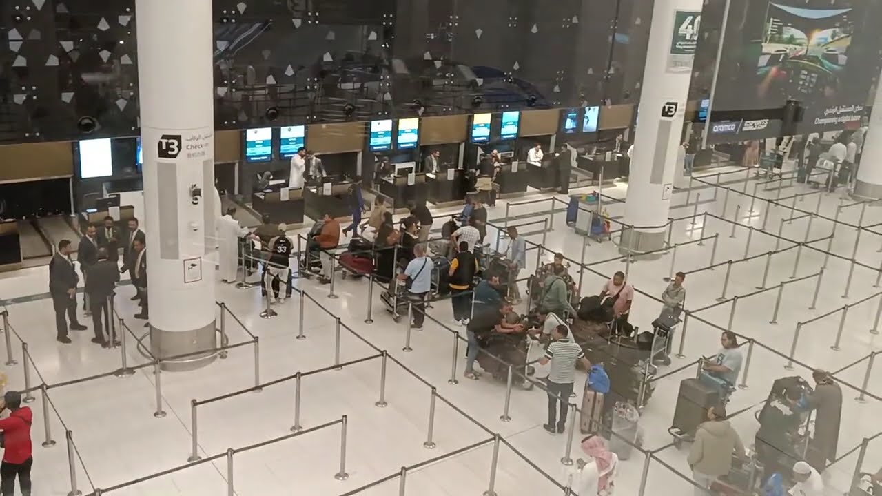 Riyadh Airport Departure Terminal Check In #riyadh #saudiarabia #metro #arabic #middleeast #airport