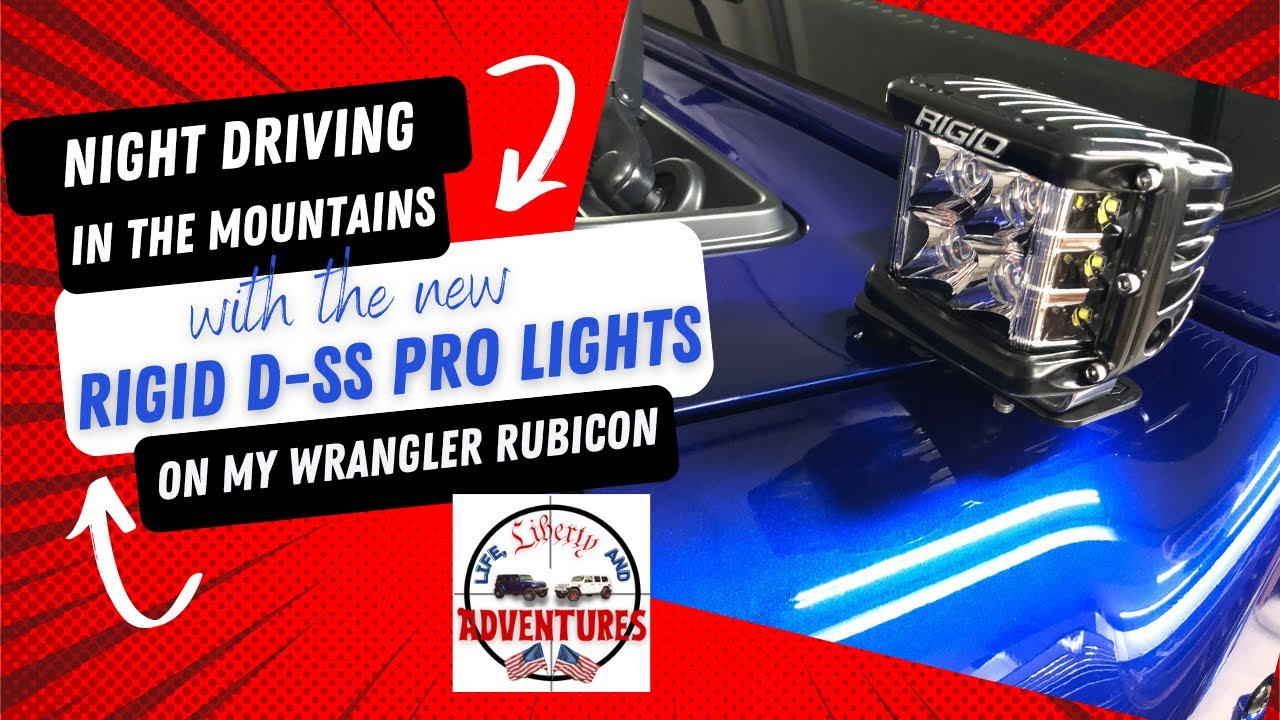 Night Driving in the Mountains with the New Rigid D-SS Pro Lights on My Wrangler Rubicon