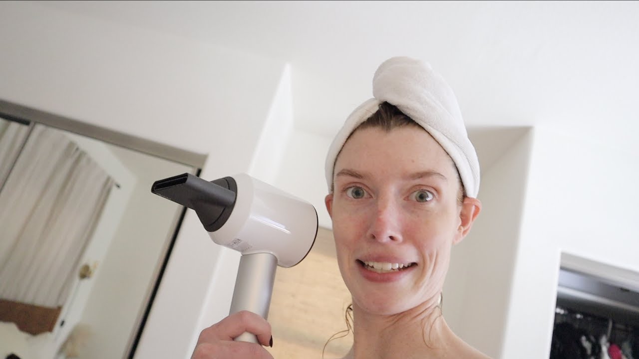 updated hair routine with dyson dryer! (vlogmas day 2)
