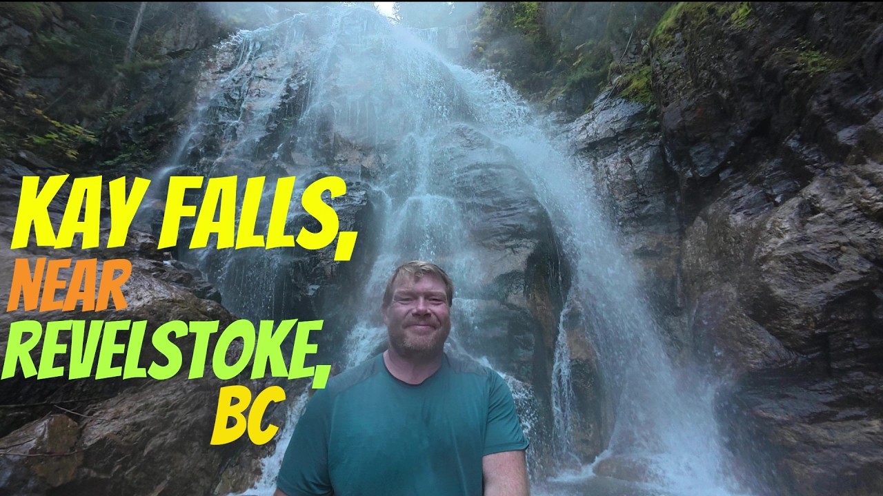Kay Falls Near Revelstoke, BC! A surprise waterfall off the highway! Easy Road Trip  Waterfalls!