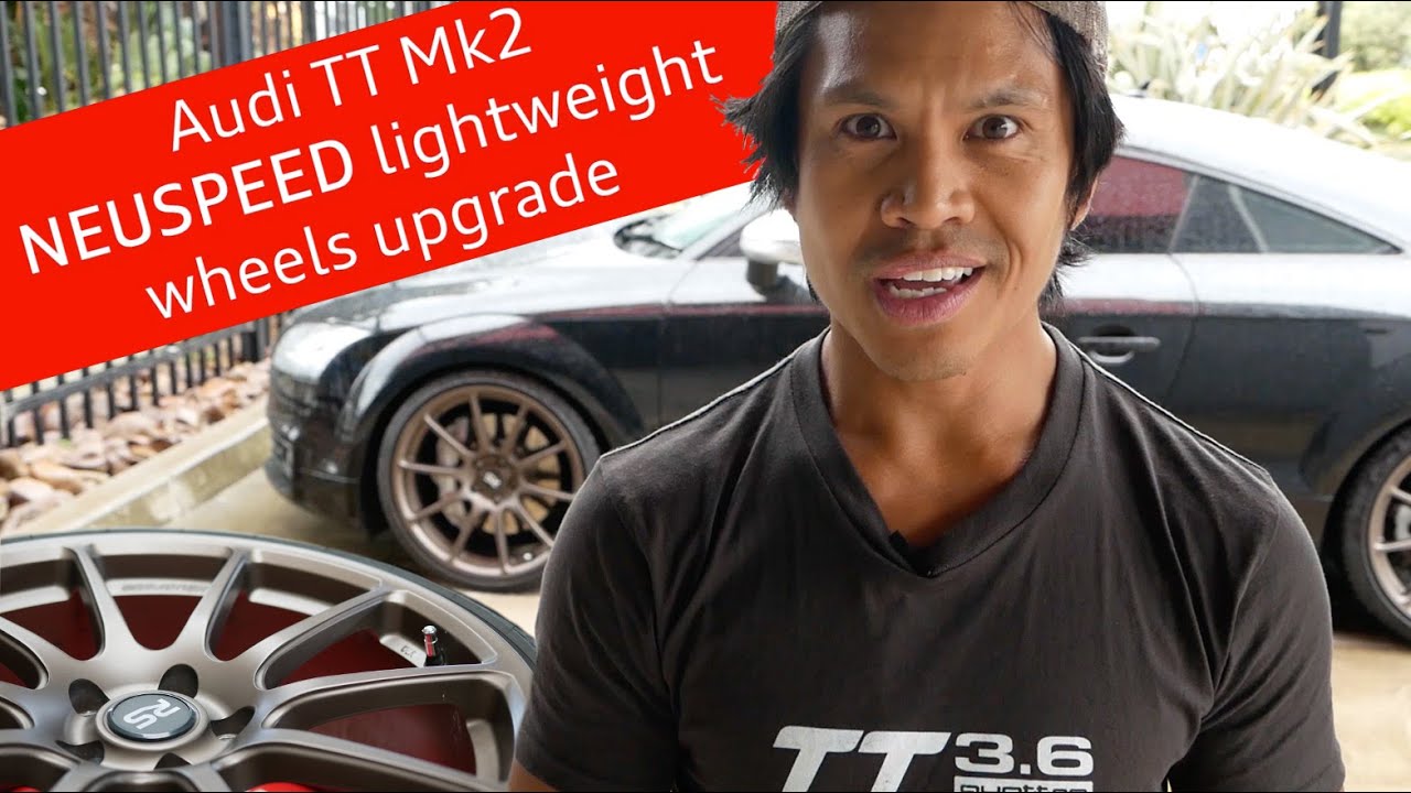 Neuspeed lightweight wheels for Audi TT Mk2 3.6 VS Speedline BBS 2 piece wheels - 360 degree tour