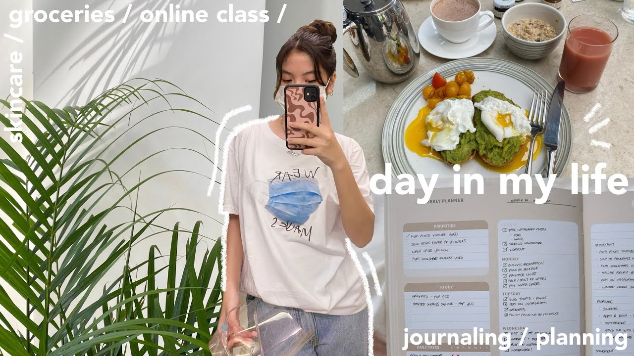 life in the city | groceries, school & skincare ft. pond's micellar 🌿✨