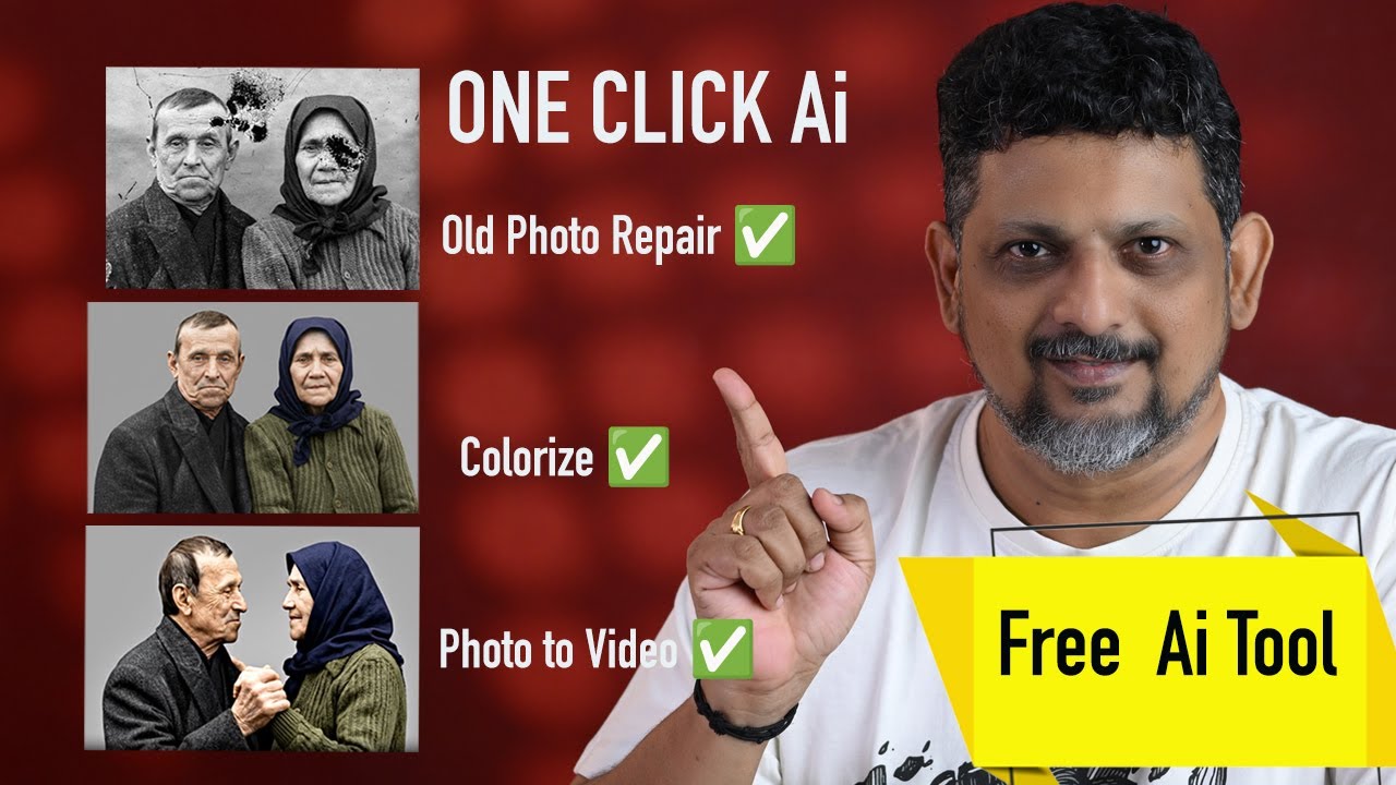 Restore Old Photos in 1 Click 👌👌&ndash; Free AI Tool! | Tamil Photography Tutorials