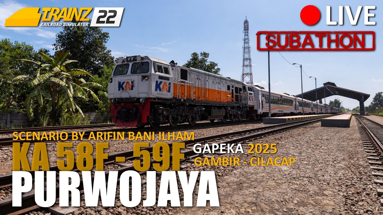 🔴 [LIVE] DINAS SAMPE SAHUR YUK! Dinas KA 58F-59F Purwojaya (Part 2) | TRAINZ SIMULATOR INDONESIA