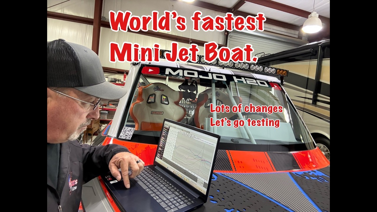 Worlds fastest mini jet boat is back and faster than ever.  Vid #40