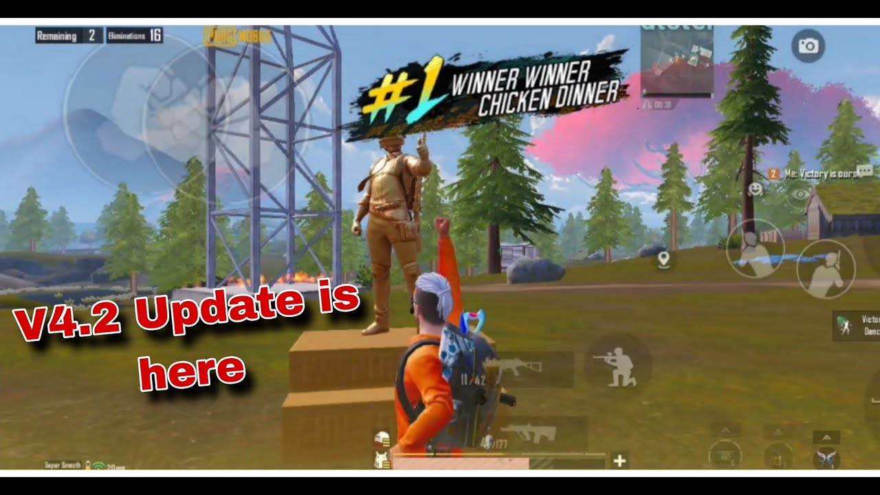 V4.2 update is here😍 new event first match WWCD 😈 PUBG-BGMI 