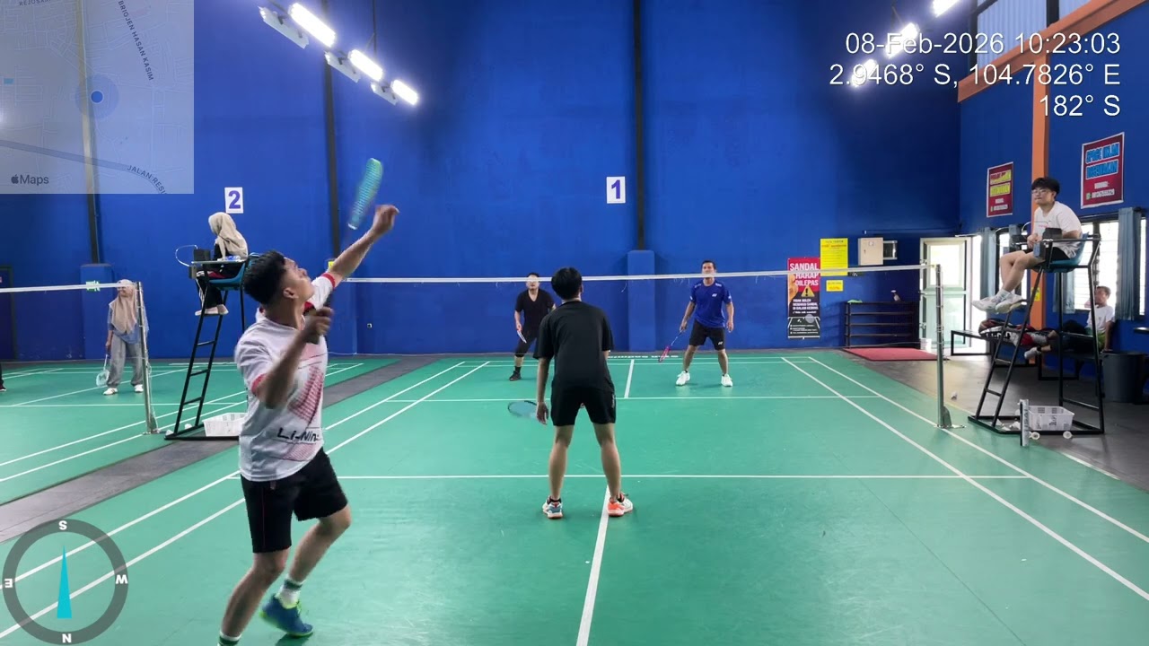 Badmin Minggu Pagi || Luis/eer. vs Irwan/Supri || Badminton Asyikk in Sunday; Feb 8, 2026