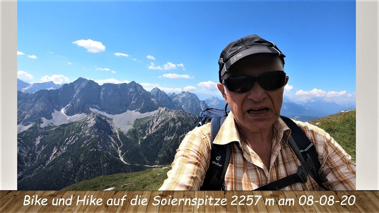 Schwere Bike und Hike Tour zur Soiernspitze 2257 m am 08-08-20