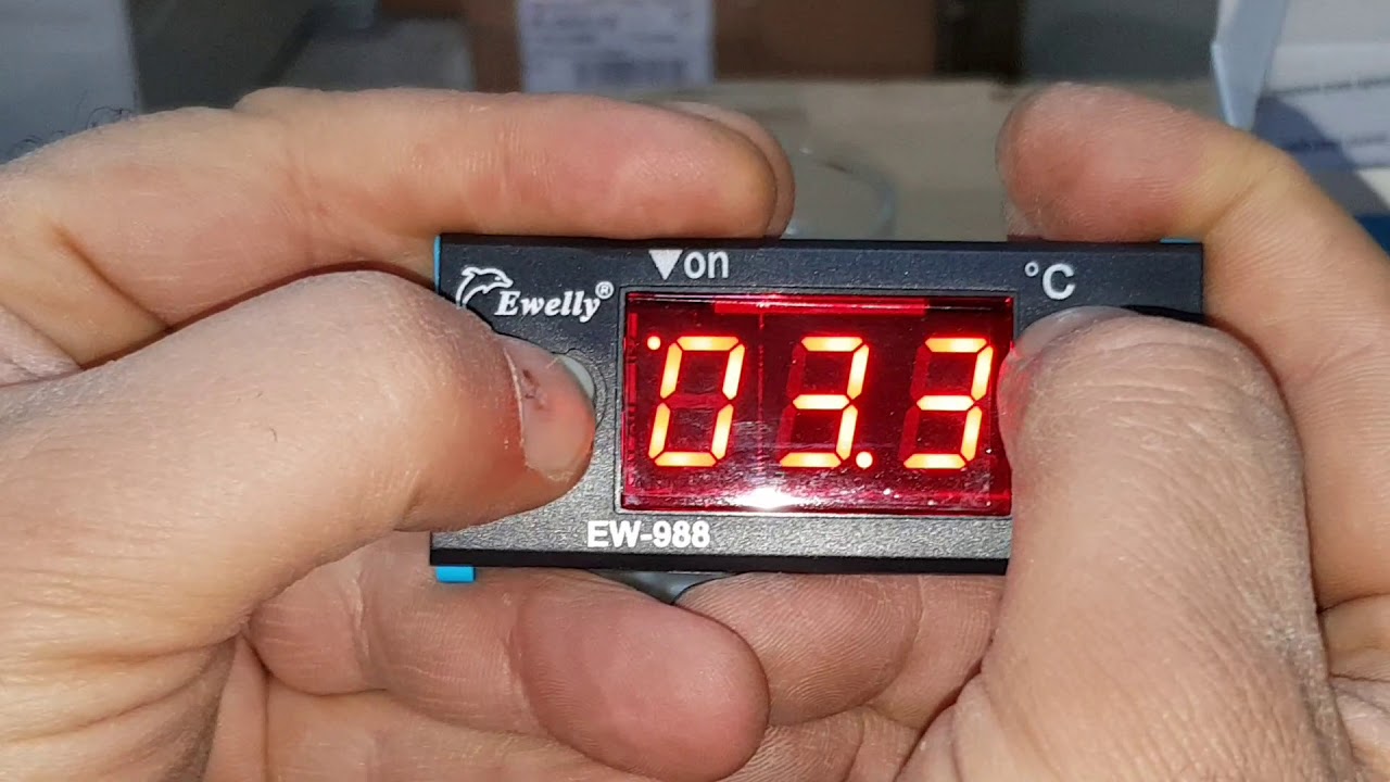 طريقة ربط و تنظيم ثرموستات Ewelly  EW-988