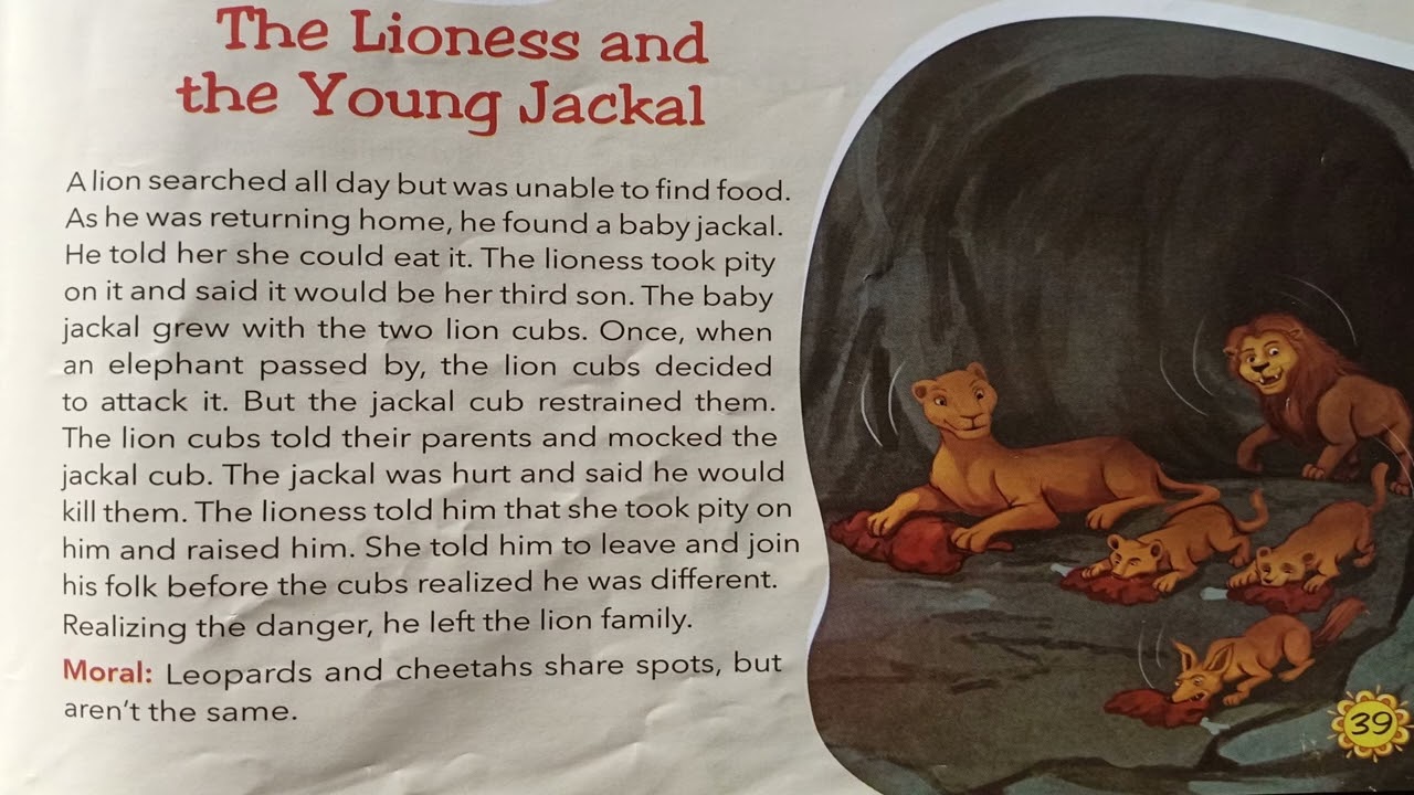 The Lioness and the Young Jackal - 108 Short Stories with Morals