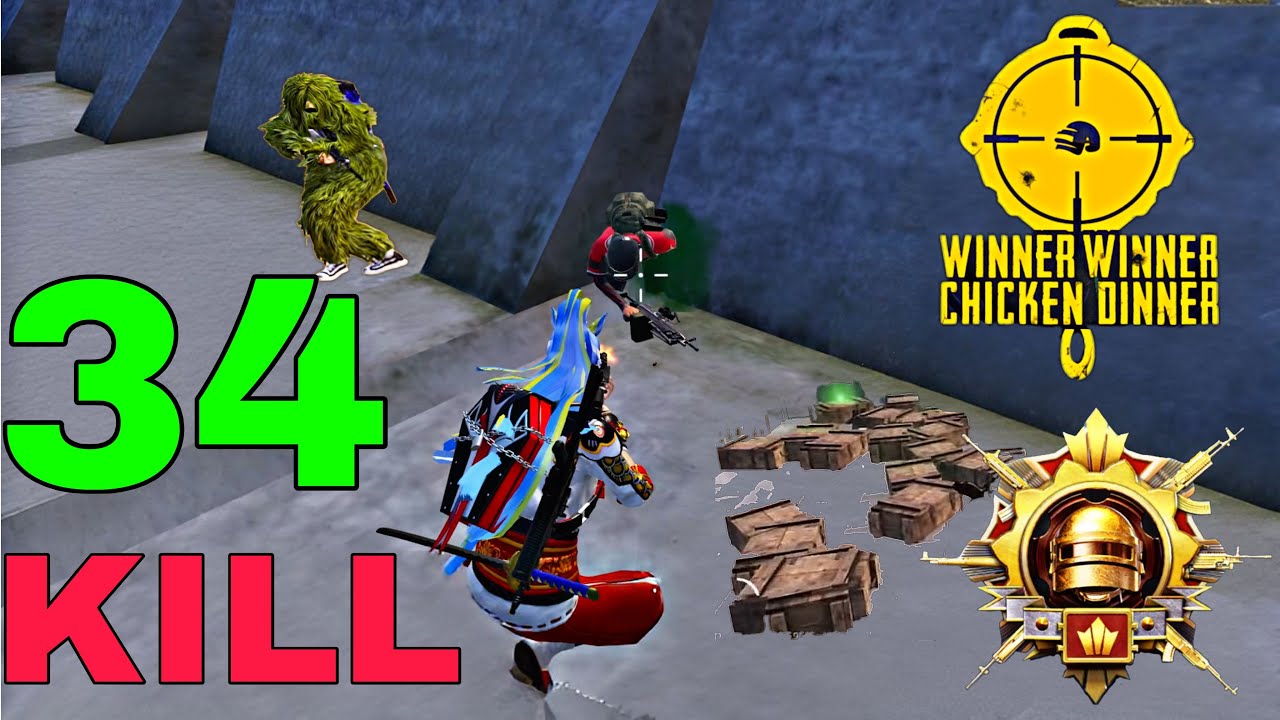 34 Kills😱 NEW SEASON BEST AGGRESSIVE RUSH GAMEPLAY😍 SOLO vs SQUAD | PUBG Mobile - BGMI #pubgmobile