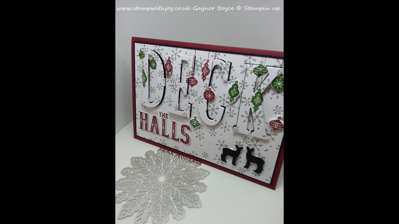 Deck the halls eclipse card stampin up x