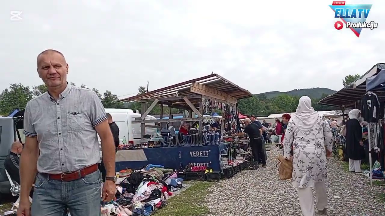 POGLEDAJTE  ATMOSFERU NA PIJACI MEMIĆI-Guzve ,cjenkanje i Bogata ponuda 