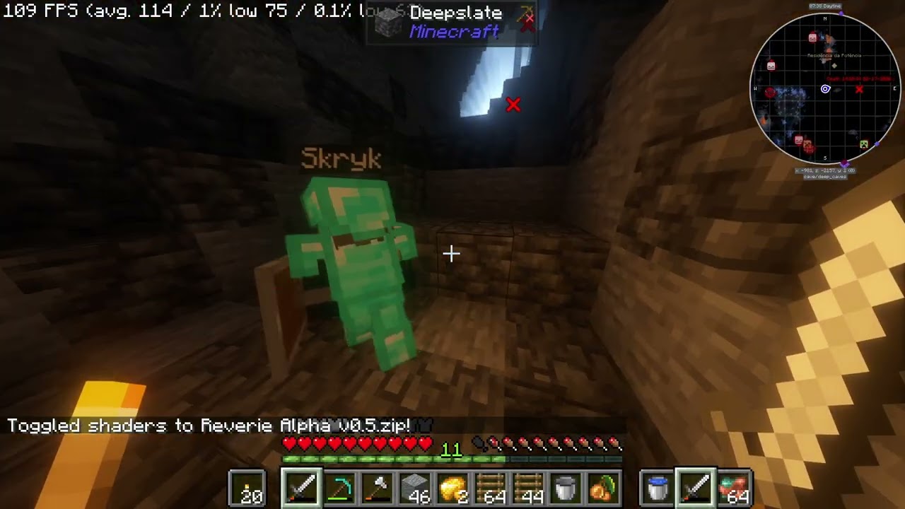 Minecraft Skryleach Ep. 009 (A Estação Mineira) (@Skryk_79 e @Seyleach )