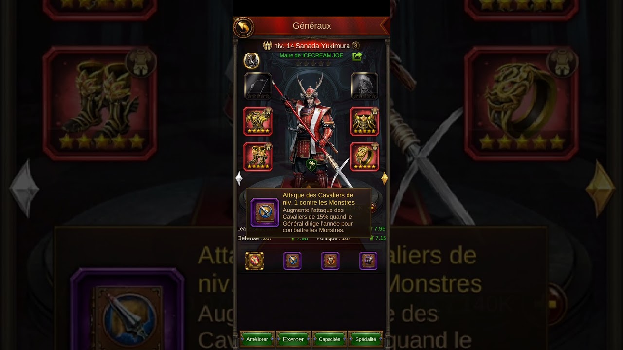 Evony, K30 fin viking difficile / explication blason rapide et placement livre compétences.